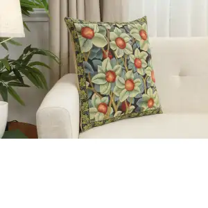 Orange Tree By William Morris Belgian Cushion Cover - 18 in. x 18 in. Cotton/Viscose/Polyester by William Morris