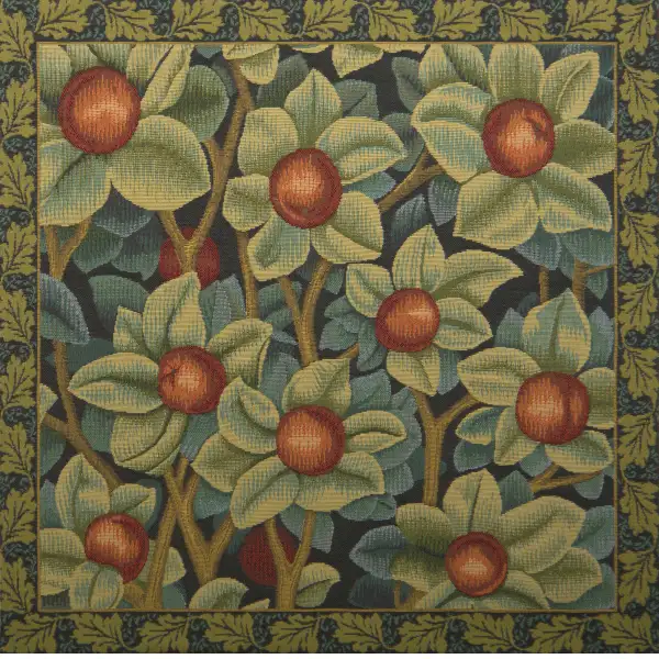 Orange Tree By William Morris Belgian Cushion Cover - 18 in. x 18 in. Cotton/Viscose/Polyester by William Morris | Close Up 1