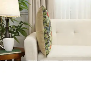 Orange Tree By William Morris Belgian Cushion Cover - 18 in. x 18 in. Cotton/Viscose/Polyester by William Morris