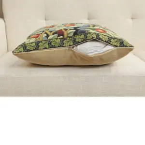 Orange Tree By William Morris Belgian Cushion Cover - 18 in. x 18 in. Cotton/Viscose/Polyester by William Morris