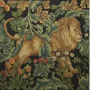 Lion By William Morris Belgian Cushion Cover - 18 in. x 18 in. Cotton/Viscose/Polyester by William Morris | Close Up 1