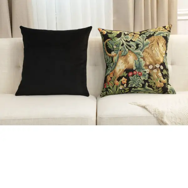 Lion by William Morris Belgian Sofa Pillow Cover | Close Up 5
