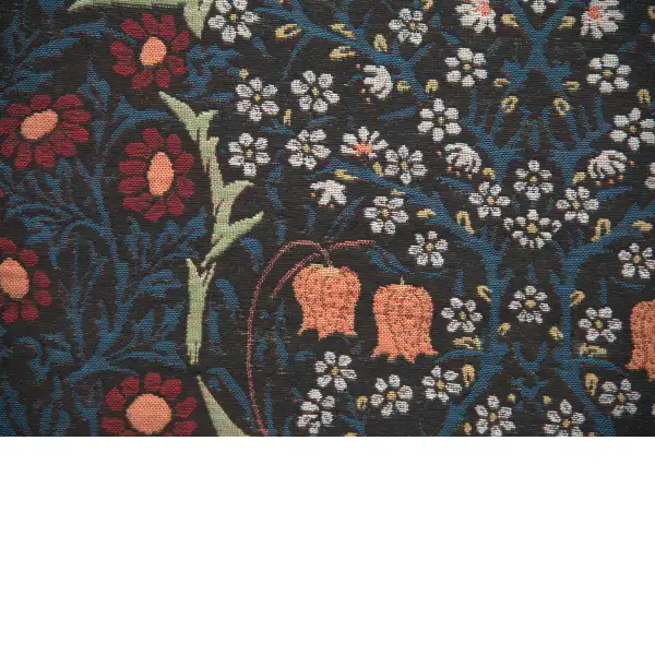 Blackthorn by William Morris Belgian Throw | Close Up 1