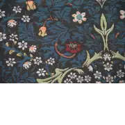 Blackthorn by William Morris Belgian Tapestry Throw | Close Up 2