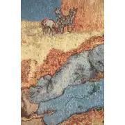 Repose of the Farmer Mini Belgian Tapestry | Close Up 1