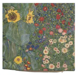 Country Garden A By Klimt Belgian Cushion Cover - 18 in. x 18 in. cotton/wool/viscose by Gustav Klimt