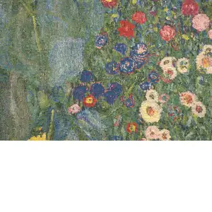 Country Garden A By Klimt Belgian Cushion Cover - 18 in. x 18 in. cotton/wool/viscose by Gustav Klimt