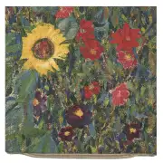 Country Garden B By Klimt Belgian Cushion Cover - 18 in. x 18 in. cotton/wool/viscose by Gustav Klimt | Close Up 1