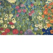 Flower Garden II By Klimt Belgian Cushion Cover - 18 in. x 18 in. cotton/wool/viscose by Gustav Klimt | Close Up 3