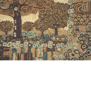 Tree Of Life A By Klimt Belgian Cushion Cover - 18 in. x 18 in. Cotton/viscose/goldthreadembellishments by Gustav Klimt