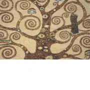 Tree of Life B by Klimt Belgian Sofa Pillow Cover | Close Up 3