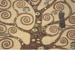 Tree Of Life B By Klimt Belgian Cushion Cover - 18 in. x 18 in. Cotton/viscose/goldthreadembellishments by Gustav Klimt