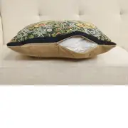 Owl and Pigeon Belgian Sofa Pillow Cover | Close Up 4