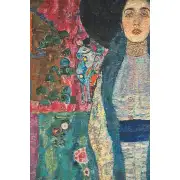 Adele Block-Bauer By Klimt Belgian Tapestry Wall Hanging - 28 in. x 45 in. Cotton/Viscose/Polyester by Gustav Klimt | Close Up 1