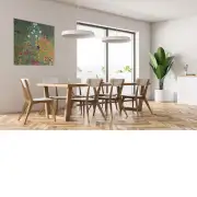 Flower Garden III by Klimt Belgian Wall Tapestry | Life Style 1