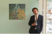 Flower Garden III by Klimt Belgian Wall Tapestry | Life Style 2