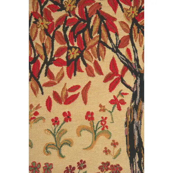 The Summer Tree Belgian Tapestry - 34 in. x 42 in. Cotton/Viscose/Polyester by Charlotte Home Furnishings | Close Up 2
