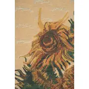 The Sunflower Beige Belgian Tapestry | Close Up 1