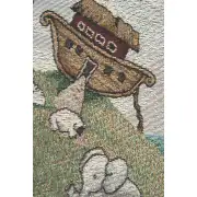Mr Noah And Friends Small Wall Tapestry Bell Pull | Close Up 2