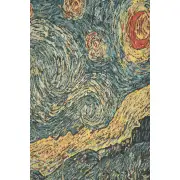 Van Gogh's Starry Night Mini Belgian Tapestry | Close Up 1