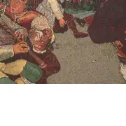 The Farmer's Dance Belgian Wall Tapestry | Close Up 2