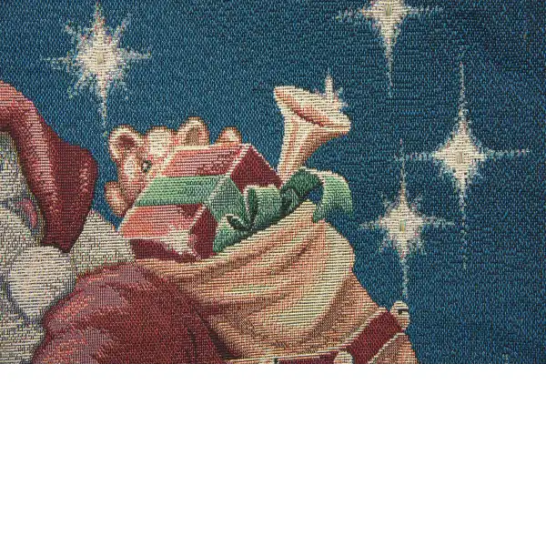 Santa's Night Fine Art Tapestry | Close Up 2