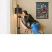 Santa's Night Wall Tapestry | Life Style 2