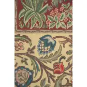 Tree of Life Red William Morris Belgian Wall Tapestry | Close Up 2