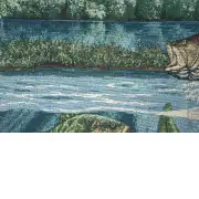 Fishin' Hole with Brown Rod Fine Art Tapestry | Close Up 1