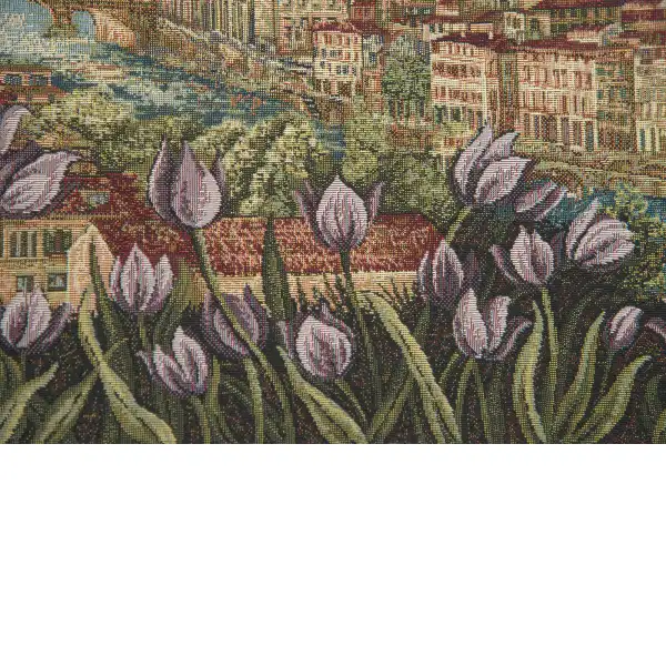 Florence with Flowers European Tapestries | Close Up 1