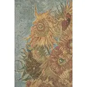 Vincent Sunflowers Italian Wall Tapestry | Close Up 1