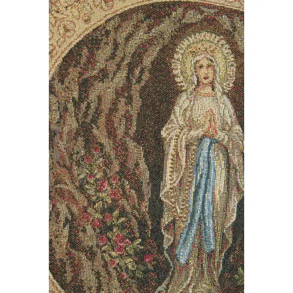 Madonna di Lourdes Square European Tapestries | Close Up 1
