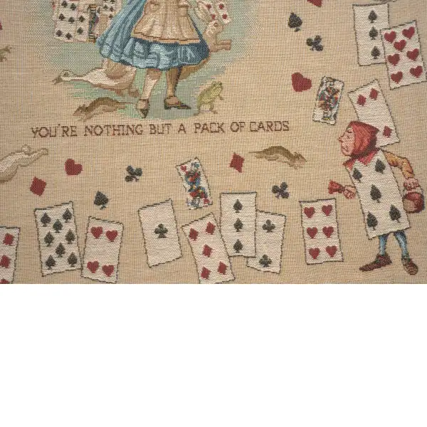 The Pack of Cards Alice In Wonderland Cushion | Close Up 4