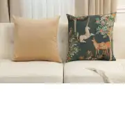 Unicorn and Does Forest Blue French Couch Cushion | Close Up 5