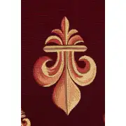 Royal Fleur de Lys Red Decorative Table Mat | Close Up 2
