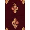 Royal Fleur de Lys Red French Tapestry Table Runner | Close Up 3