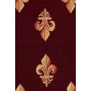 Royal Fleur de Lys Red Decorative Table Mat | Close Up 3