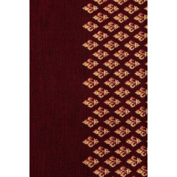 Royal Fleur de Lys Red Decorative Table Mat | Close Up 4