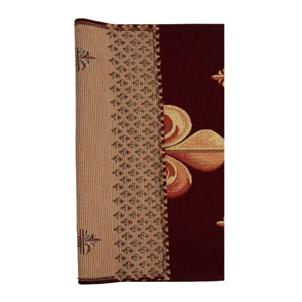 Royal Fleur de Lys Red Decorative Table Mat | Close Up 5