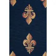 Royal Fleur de Lys Blue Decorative Table Mat | Close Up 3