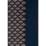 Royal Fleur de Lys Blue Decorative Table Mat | Close Up 4