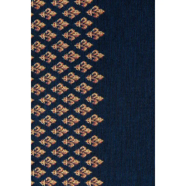 Royal Fleur de Lys Blue Decorative Table Mat | Close Up 4