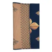 Royal Fleur de Lys Blue Decorative Table Mat | Close Up 5