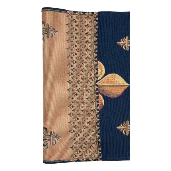 Royal Fleur de Lys Blue Decorative Table Mat | Close Up 5