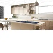 Royal Fleur de Lys Blue Decorative Table Mat | Life Style 2