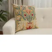 The Tulip William Morris Belgian Sofa Pillow Cover | Close Up 1