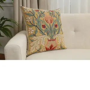 The Tulip William Morris Belgian Cushion Cover - 18 in. x 18 in. Cotton by William Morris