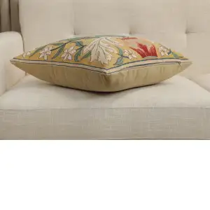 The Tulip William Morris Belgian Cushion Cover - 18 in. x 18 in. Cotton by William Morris