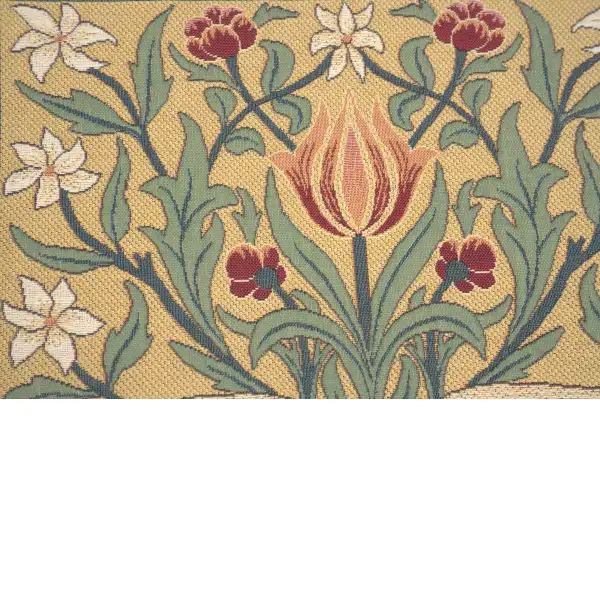 The Tulip William Morris Belgian Cushion Cover - 18 in. x 18 in. Cotton by William Morris | Close Up 3