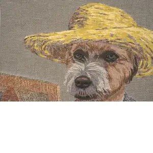 Van Gogh Dog Belgian Cushion Cover - 18 in. x 18 in. Cotton by Vincent Van Gogh